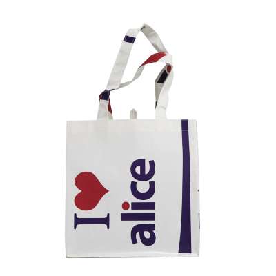 Fabric tote laminated non woven bags, design shopping bag nonwoven bag, price pp shopping bag non woven bag